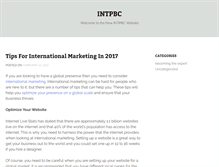 Tablet Screenshot of intpbc.org